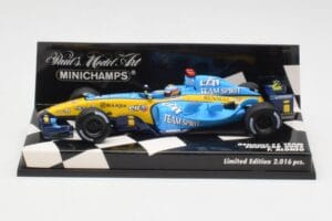 Renault R25 F. Alonso F1 World Champion Showcar 2005 Minichamps 1:43 400050075 Métal Moulé