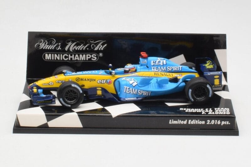 Renault R25 F. Alonso F1 World Champion Showcar 2005 Minichamps 1:43 400050075 Métal Moulé