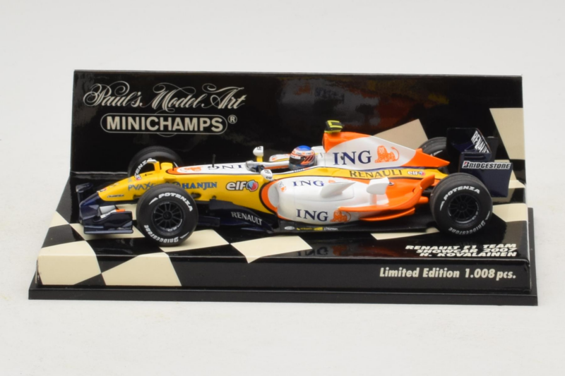 Renault R27 #4 H. Kovalainen Renault F1 Team Showcar 2007 Minichamps 1:43 400070074 Métal Moulé