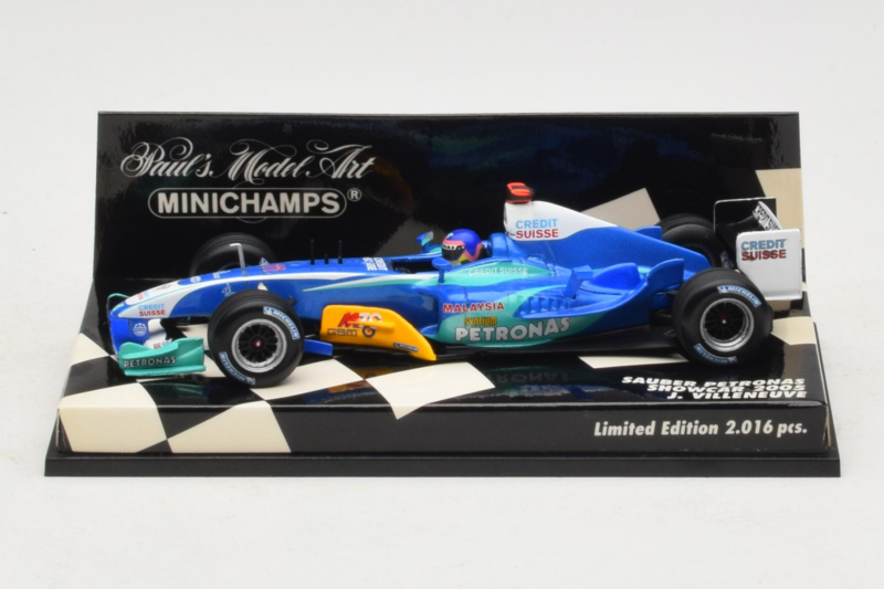 Sauber C24 Petronas #11 J. Villeneuve Sauber Petronas F1 Team Showcar 2005 Minichamps 1:43 400050081 Métal Moulé
