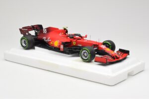 Scuderia Ferrari SF21 #55 C. Sainz Emilia Romagna GP 2021 BBR 1:18 BBR211855 Métal Moulé — image 4 sur 7