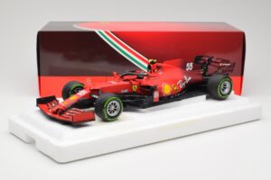 Scuderia Ferrari SF21 #55 C. Sainz Emilia Romagna GP 2021 BBR 1:18 BBR211855 Métal Moulé — image 7 sur 7