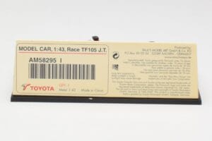 Toyota TF105 #16 J. Trulli F1 2005 Minichamps 1:43 AM58295 Métal Moulé — image 5 sur 5