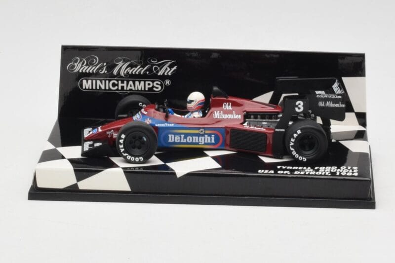 Tyrrell Ford 012 #3 M. Brundle Detroit GP USA 1984 Minichamps 1:43 400840003 Métal Moulé