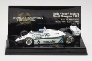 Williams FW08 #6 K. Rosberg F1 World Champion 1982 Minichamps 1:43 436820106 Métal Moulé