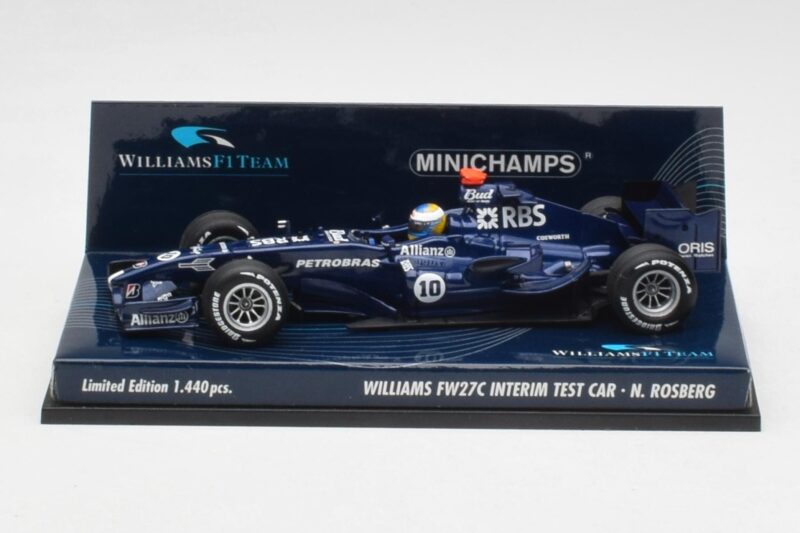 Williams FW27C N. Rosberg F1 Test 2005 Minichamps 1:43 400050110 Métal Moulé