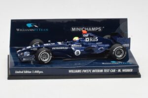 Williams FW27C BMW #7 M. Webber Test Car F1 2005 Minichamps 1:43 400050109 Métal Moulé