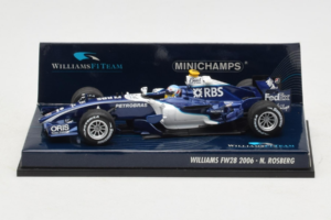 Williams FW28 Cosworth #10 N. Rosberg Williams F1 Team 2006 Minichamps 1:43 400060010 Métal Moulé