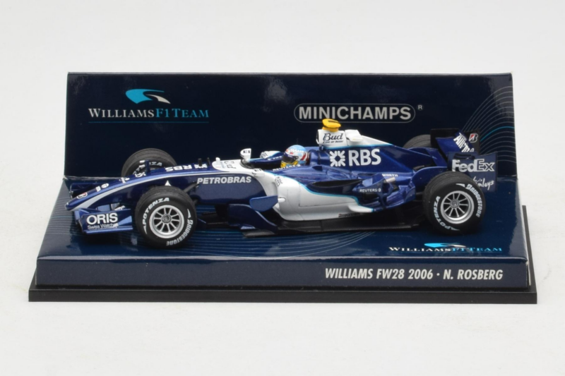 Williams FW28 Cosworth #10 N. Rosberg Williams F1 Team 2006 Minichamps 1:43 400060010 Métal Moulé