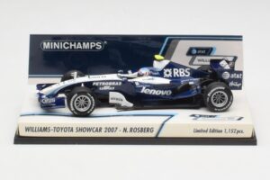 Williams FW29 N. Rosberg F1 Showcar 2007 Minichamps 1:43 400070086 Métal Moulé