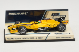 Williams FW29 Toyota A. Wurz Williams F1 Team Showcar 2007 Minichamps 1:43 400070087 Métal Moulé