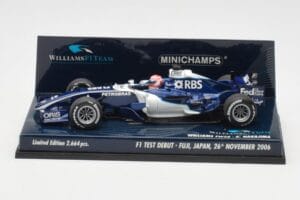 Williams FW28 Toyota K. Nakajima F1 Test Debut 2006 Minichamps 1:43 400060135 Métal Moulé — image 3 sur 6