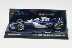 Williams FW28 Toyota K. Nakajima F1 Test Debut 2006 Minichamps 1:43 400060135 Métal Moulé