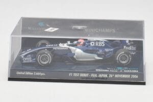 Williams FW28 Toyota K. Nakajima F1 Test Debut 2006 Minichamps 1:43 400060135 Métal Moulé — image 6 sur 6