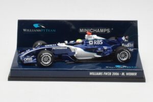 Williams FW28 Toyota #7 M. Webber F1 2006 Minichamps 1:43 400060009 Métal Moulé