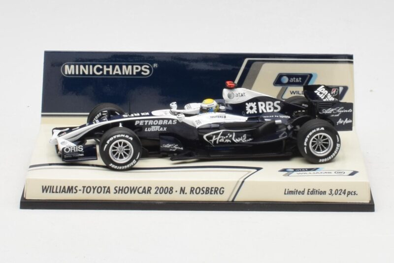 Williams FW30 Toyota Showcar #16 N. Rosberg F1 2008 Minichamps 1:43 400080077 Métal Moulé