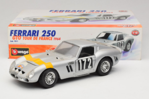 Ferrari 250 GTO #172 Tour de France 1964 Bburago 1:18 7011 Métal Moulé — image 8 sur 8