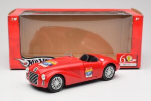 Ferrari 166 MM Barchetta Rouge Hot Wheels 1:18 B6054 Métal Moulé — image 8 sur 8