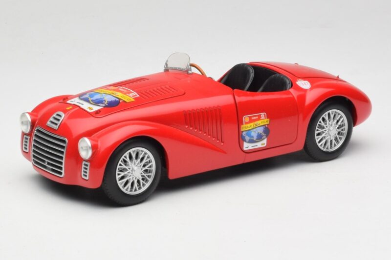 Ferrari 166 MM Barchetta Rouge Hot Wheels 1:18 B6054 Métal Moulé