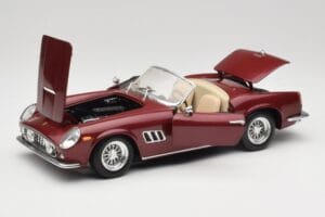 Ferrari 250 GT California Spider LWB Rouge Bordeaux Hot Wheels 1:18 25727 Métal Moulé — image 2 sur 8