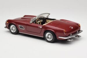 Ferrari 250 GT California Spider LWB Rouge Bordeaux Hot Wheels 1:18 25727 Métal Moulé — image 7 sur 8
