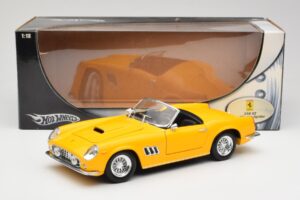 Ferrari 250 GT California Spider Jaune Hot Wheels 1:18 23905 Métal Moulé — image 8 sur 8