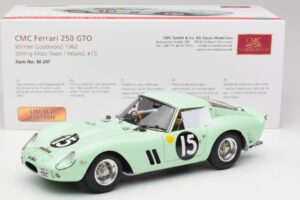 Ferrari 250 GTO #15 S. Moss / G. Hill Goodwood 1962 CMC 1:18 M-247 Métal Moulé — image 6 sur 6