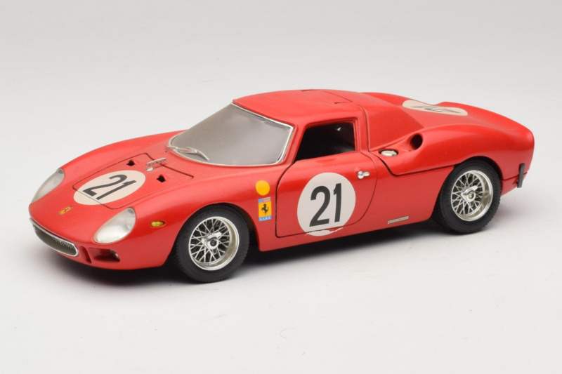 Ferrari 250 LM #21 M. Gregory / J. Rindt 24 Hours of Le Mans 1965 Bburago 1:18 3033-P2 Métal Moulé