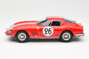 Ferrari 275 GTB Competizione #26 G. Biscaldi / A. de Bourbon Team Hugus 24 Hours of Le Mans 1966 CMC 1:18 M-199 Métal Moulé — image 3 sur 6