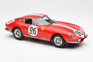 Ferrari 275 GTB Competizione #26 G. Biscaldi / A. de Bourbon Team Hugus 24 Hours of Le Mans 1966 CMC 1:18 M-199 Métal Moulé — image 4 sur 6