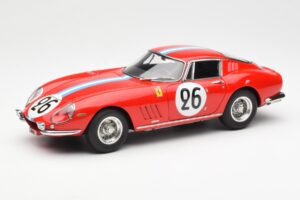 Ferrari 275 GTB Competizione #26 G. Biscaldi / A. de Bourbon Team Hugus 24 Hours of Le Mans 1966 CMC 1:18 M-199 Métal Moulé
