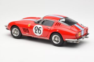 Ferrari 275 GTB Competizione #26 G. Biscaldi / A. de Bourbon Team Hugus 24 Hours of Le Mans 1966 CMC 1:18 M-199 Métal Moulé — image 5 sur 6