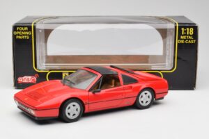 Ferrari 328 GTS Rouge Anson 1:18 TY11078 Métal Moulé — image 8 sur 8