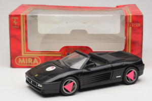 Ferrari 348 Spider Noir Mira 1:18 6181 Métal Moulé — image 8 sur 8