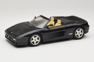 Ferrari 348 Spider Noir Avec Jantes Argent Mira 1:18 6918 Métal Moulé