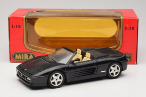 Ferrari 348 Spider Noir Avec Jantes Argent Mira 1:18 6918 Métal Moulé — image 8 sur 8