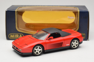 Ferrari 348 Spider Rouge Mira 1:18 6180 Métal Moulé — image 8 sur 8