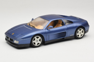 Ferrari 348tb Bleu Foncé Métallisé Bburago 1:18 3039-B1 Métal Moulé