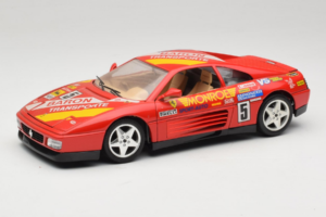 Ferrari 348 TB #5 Monroe Rouge 1989 Bburago 1:18 3039-M1 Métal Moulé