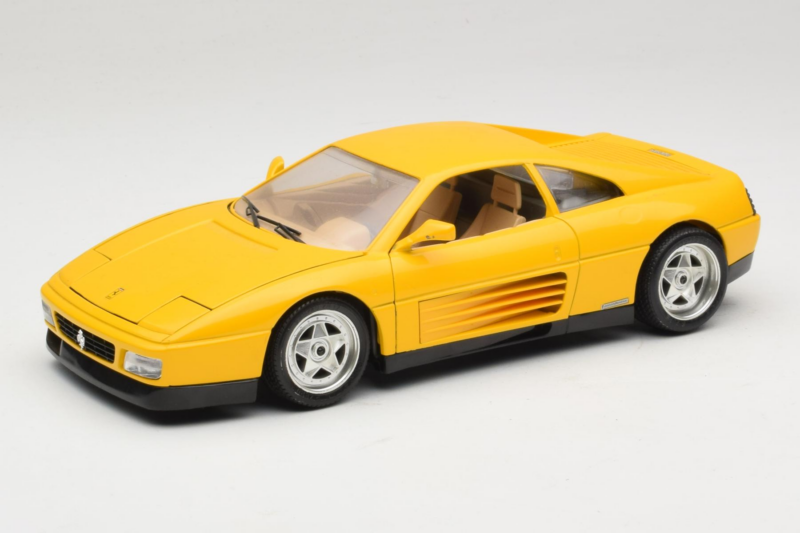 Ferrari 348 TB Jaune Replacement Box Bburago 1:18 3039-R2 Métal Moulé