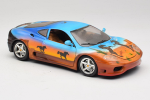 Ferrari 360 Modena Bracio Gotz Running Horses Livery Bburago 1:18 3358-B1 Métal Moulé — image 6 sur 8