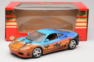 Ferrari 360 Modena Bracio Gotz Running Horses Livery Bburago 1:18 3358-B1 Métal Moulé — image 8 sur 8