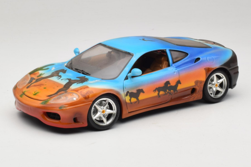 Ferrari 360 Modena Bracio Gotz Running Horses Livery Bburago 1:18 3358-B1 Métal Moulé