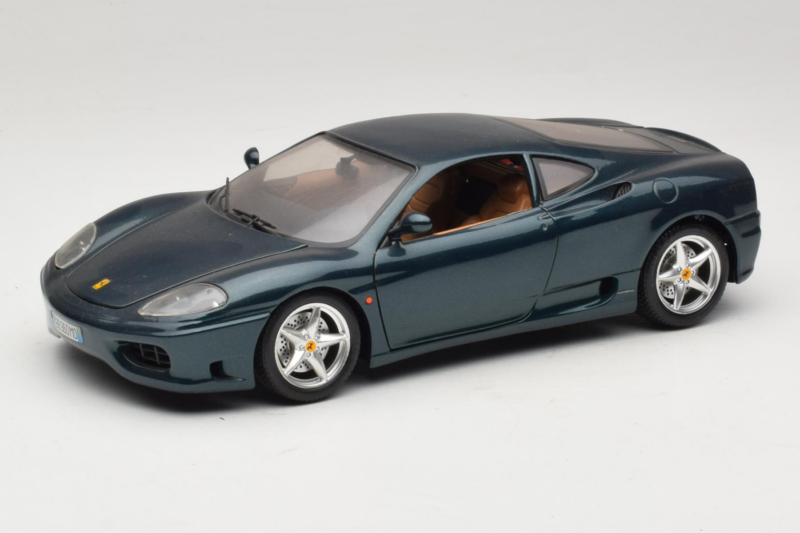 Ferrari 360 Modena Vert Foncé Métallique Bburago 1:18 3358-G2 Métal Moulé