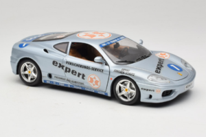 Ferrari 360 Modena Expert #1 Argent Bburago 1:18 3348-S1 Métal Moulé — image 6 sur 8