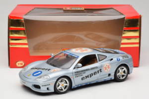 Ferrari 360 Modena Expert #1 Argent Bburago 1:18 3348-S1 Métal Moulé — image 8 sur 8