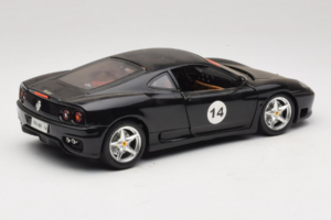 Ferrari 360 Modena #14 Noir Édition Limitée Bburago 1:18 3368-B1 Métal Moulé — image 3 sur 8