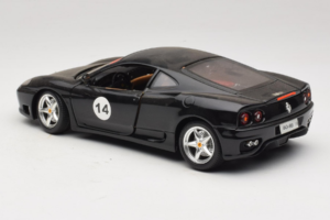 Ferrari 360 Modena #14 Noir Édition Limitée Bburago 1:18 3368-B1 Métal Moulé — image 7 sur 8