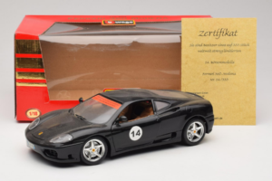 Ferrari 360 Modena #14 Noir Édition Limitée Bburago 1:18 3368-B1 Métal Moulé — image 8 sur 8