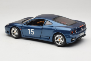 Ferrari 360 Modena #15 Édition Limitée Bleu Métallique Bburago 1:18 3358-F1 Métal Moulé — image 7 sur 8